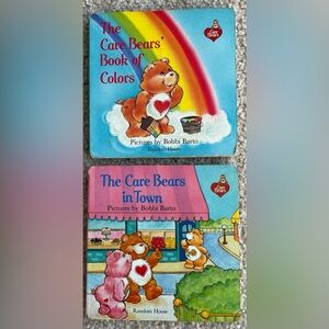 Lot of 2 Care Bears Vintage Cuddle Board Books 1984 American Greetings Colors